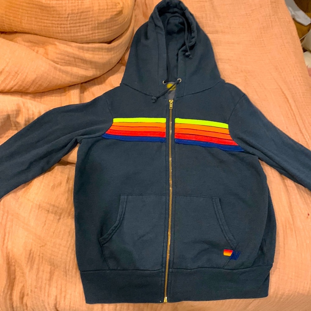 Aviator nation 5 stripe zip up